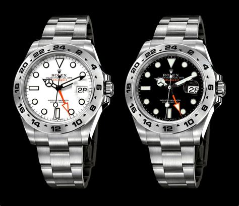 rolex black white